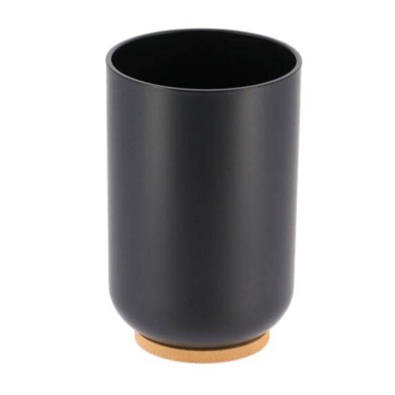 Gobelet plastique bambou 7,2x11cm noir - TENDANCE