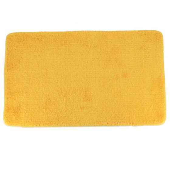 Tapis microfibre doux 45 x 75 cm jaune - TENDANCE