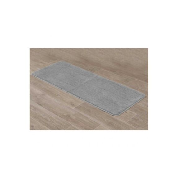 Tapis microfibre double vasque 50 x 120 cm gris clair - TENDANCE