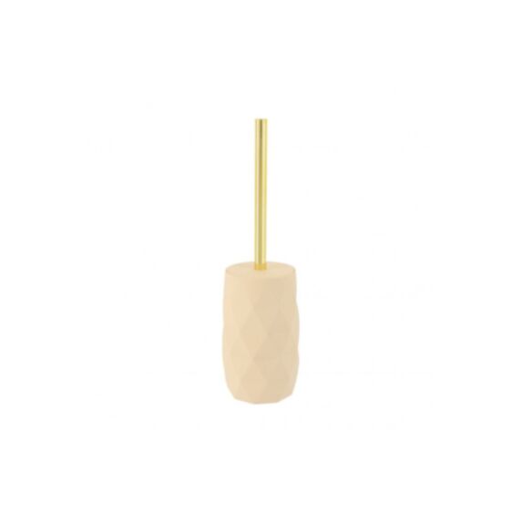 Brosse WC ABS/caoutchou beige - TENDANCE