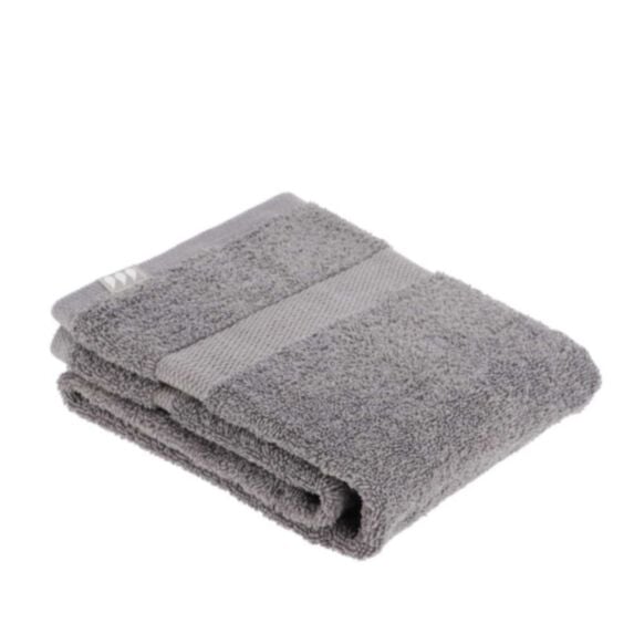 Serviette de bain 50x90cm 100% coton gris - TENDANCE