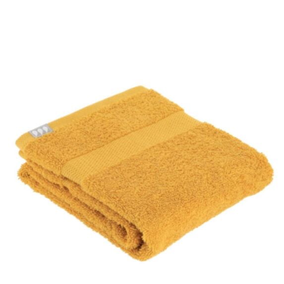 Serviette de bain 50x90cm 100% coton moutarde - TENDANCE