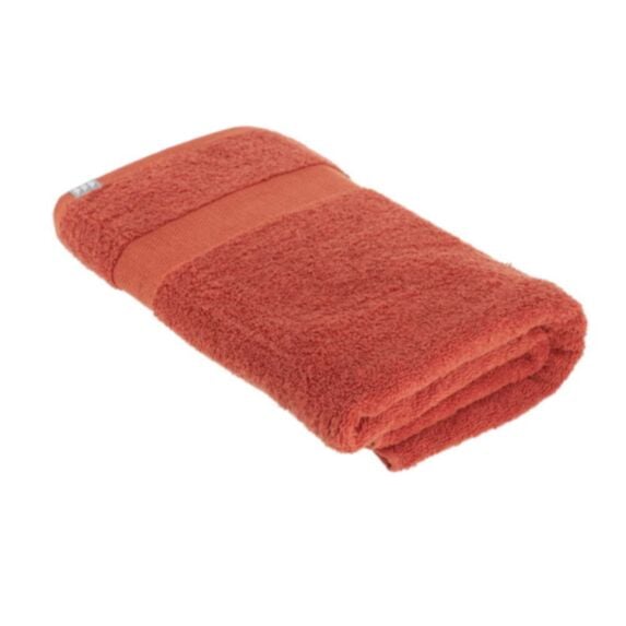 Serviette de bain 90x150cm 100% coton terracotta - TENDANCE