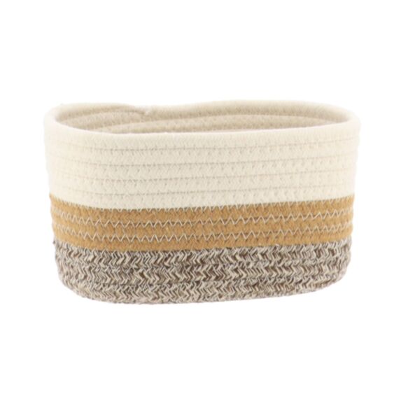 Corbeille 19x11x10cm naturel/marron - TENDANCE