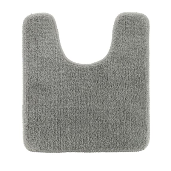 Tapis contour WC 45x50cm gris clair - TENDANCE