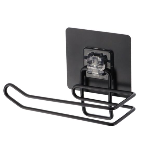 Dérouleur papier WC Métal Peint Noir Mat 8cm - TENDANCE