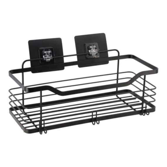 Panier rectangulaire métal noir mat 15,5cm - TENDANCE