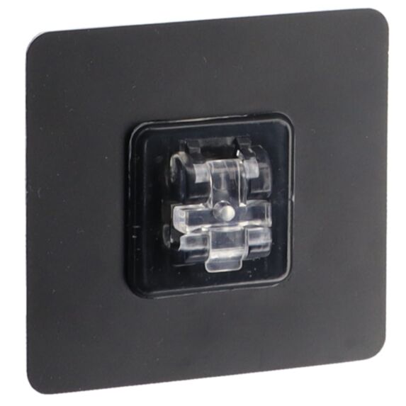 Carte adhésive PVC + crochet Noir Mat 0,10cm - TENDANCE