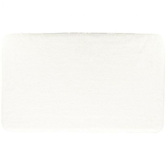 Tapis microfibre 45 x 75 cm blanc - TENDANCE