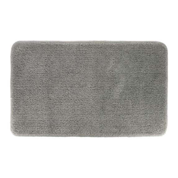 Tapis microfibre dessous latex 45x75cm gris clair - TENDANCE