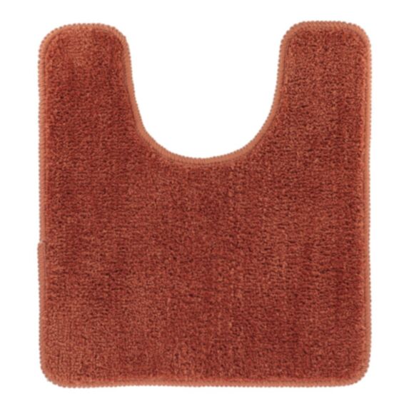 Tapis contour WC microfibre 45 x 50 cm cuivre - TENDANCE