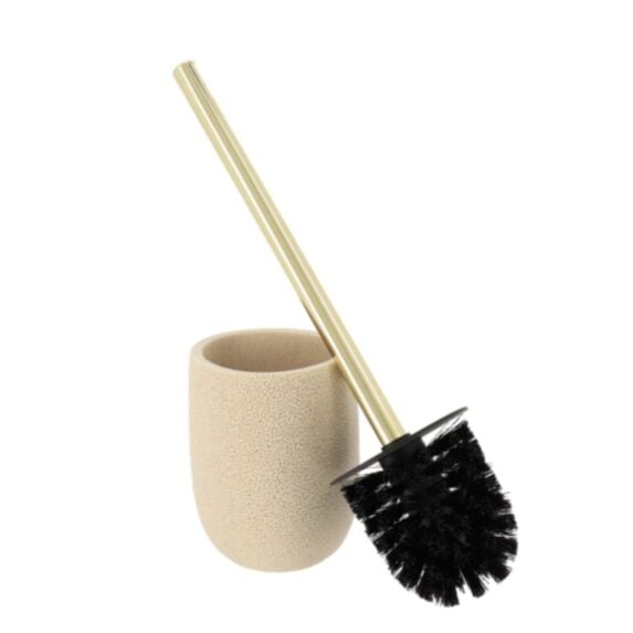 Brosse WC polyresine effet éponge de mer 39x10x10cm naturel - TENDANCE