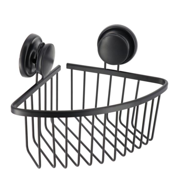 Étagère d'angle fil alu noir 19,7cm - TENDANCE