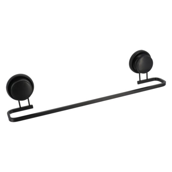 Porte-serviettes alu noir 7,5cm - TENDANCE