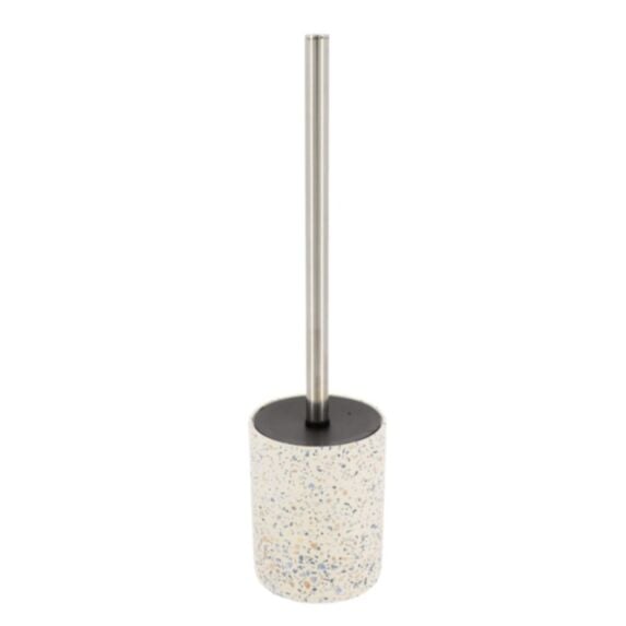 Brosse WC ciment terrazzo blanc - TENDANCE