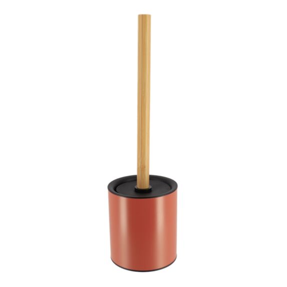 Brosse WC Métal Bambou Terracotta 10,2cm - TENDANCE
