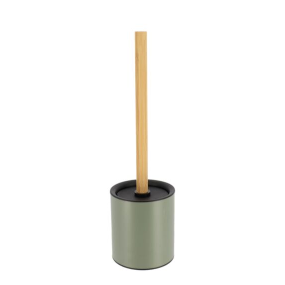 Brosse WC métal bambou kaki 10,2cm - TENDANCE