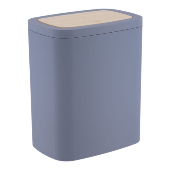 Poubelle ABS bambou gris 5L - TENDANCE