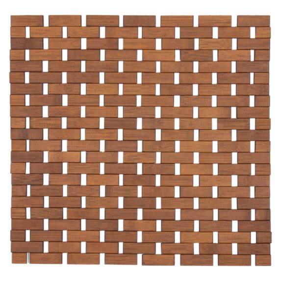 Caillebotis bambou antidérapant 45x45cm marron - TENDANCE