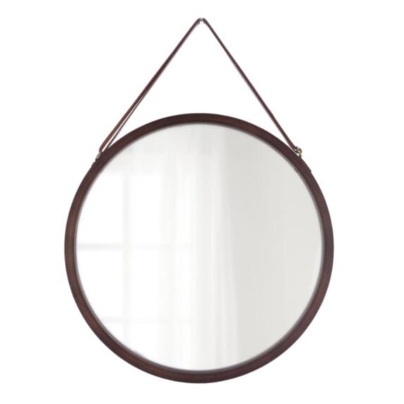 Miroir à suspendre bambou Ø38 cm bambou/marron - TENDANCE