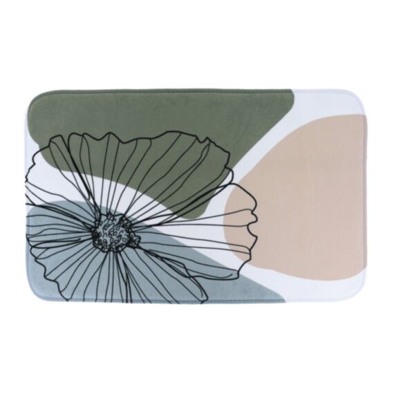 Tapis microfibre 45 x 75 cm Flowers - TENDANCE