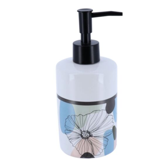 Distributeur à savon dolomite 320ml Flowers - TENDANCE