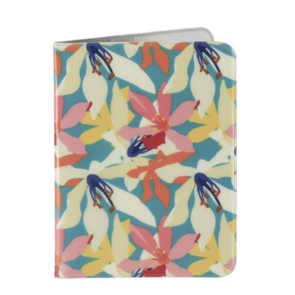 Porte passeport Moorea PVC imprimé 13,5x10x0,5cm multicolore - TENDANCE