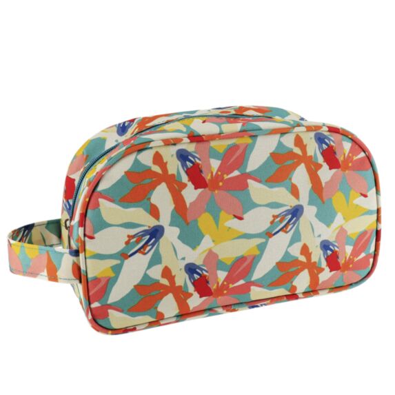 Trousse de toilette Moorea polyester imprimé 9,5cm multicolore - TENDANCE