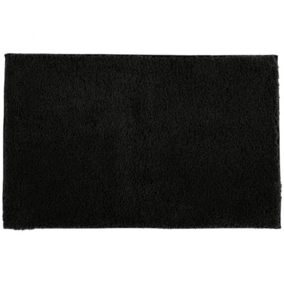 Tapis polyester 50 x 80 cm noir - TENDANCE