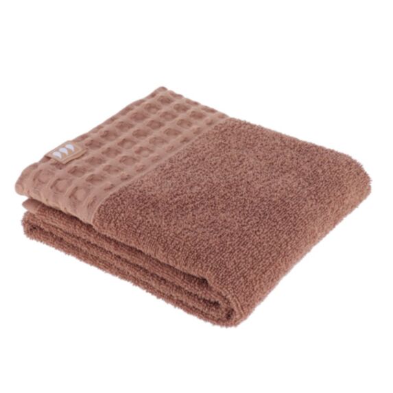 Serviette de toilette 50 x 90 cm 100% coton caramel - TENDANCE