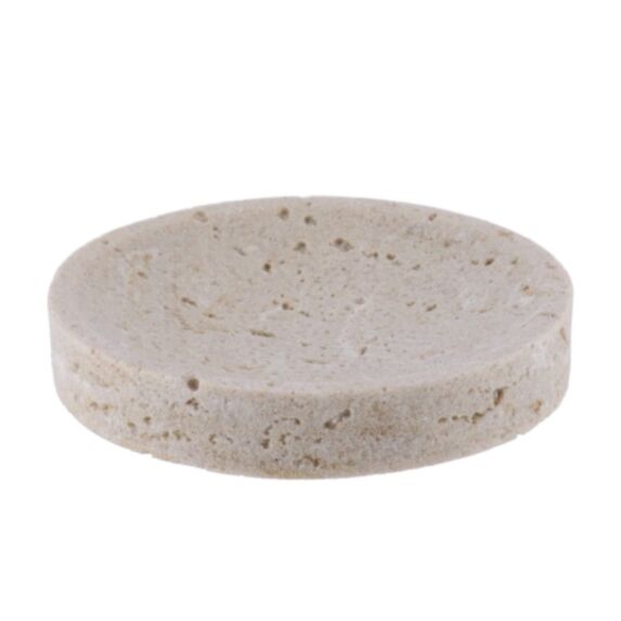 Porte savon polyrésine façon travertin naturel - TENDANCE