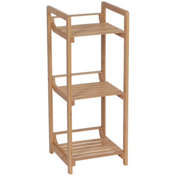 Meuble étagère 3 étagères bambou naturel 75x30x30cm - TENDANCE