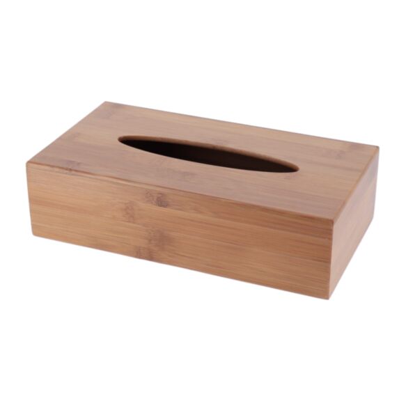 Boîte à mouchoirs Bambou 14cm Naturel - TENDANCE