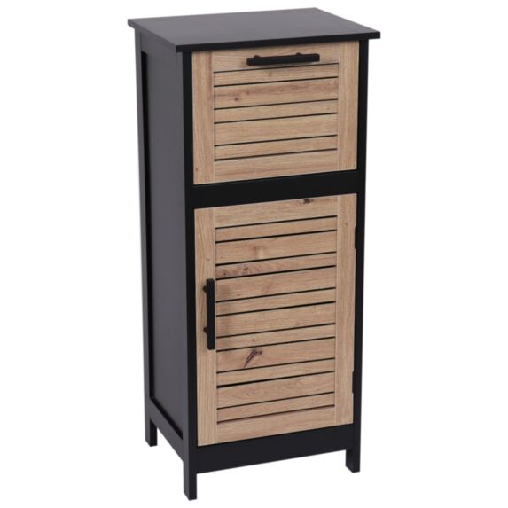 Meuble bas Bergen MDF 83x30x30cm Noir - TENDANCE
