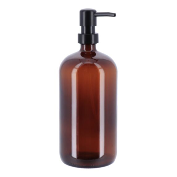 Distributeur à savon verre ambre 1L - TENDANCE