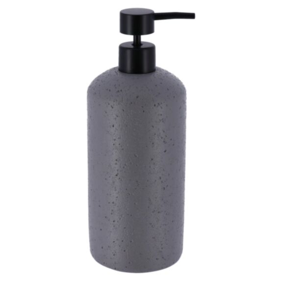 Distributeur à savon polyrésine 800ml effet pierre gris - TENDANCE