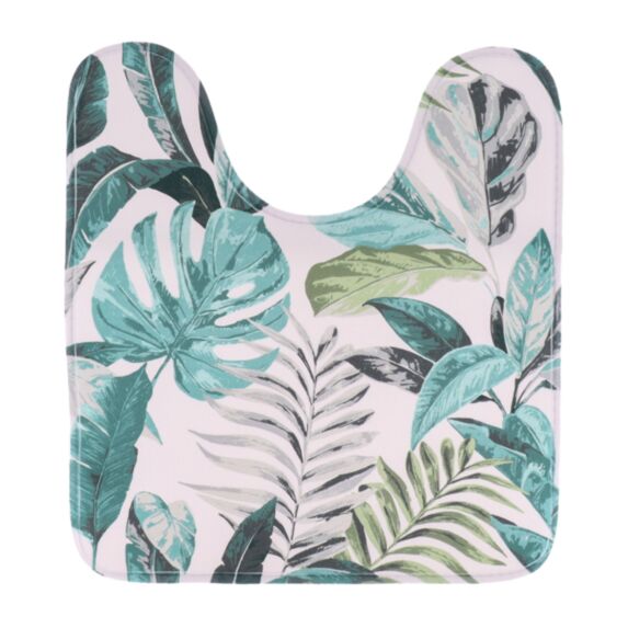 Tapis contour WC microfibre 45 x 50 cm Jardin d'hiver - TENDANCE