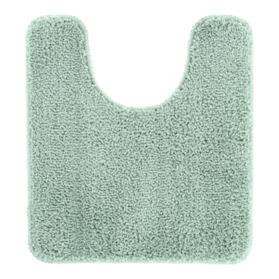 Tapis contour WC 45x50 cm vert eucalyptus - TENDANCE