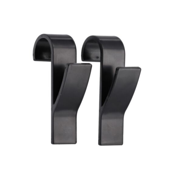 Crochets radiateur plastique Noir 6cm - TENDANCE