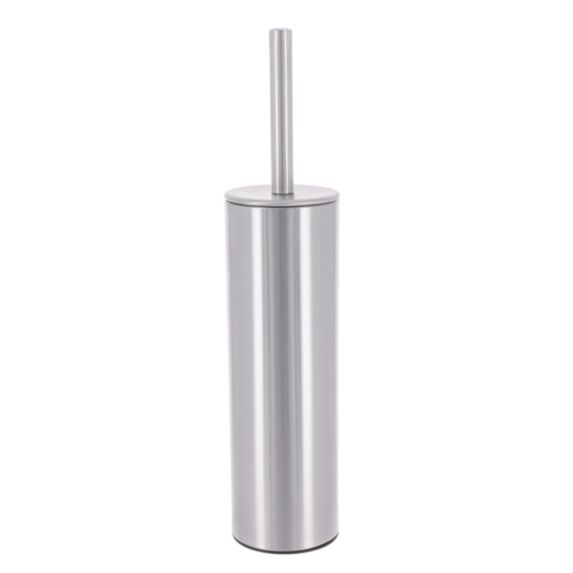 Brosse WC Acier inoxydable Chrome 8x37cm - TENDANCE