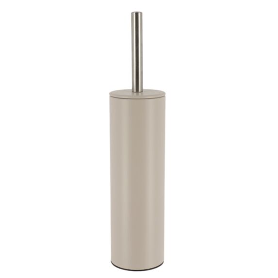 Brosse WC acier inoxydable taupe 8x37cm - TENDANCE