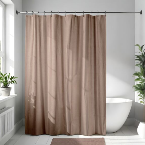 Rideau de douche Cappuccino 180x200cm - TENDANCE