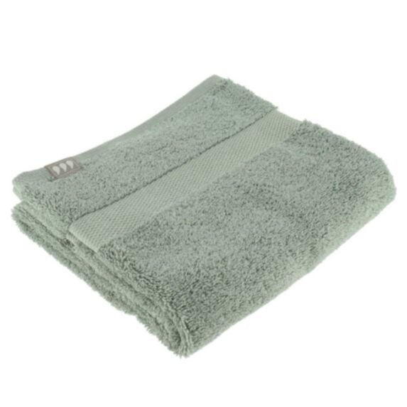 Serviette de bain 50x90cm 100% coton vert eucalyptus - TENDANCE