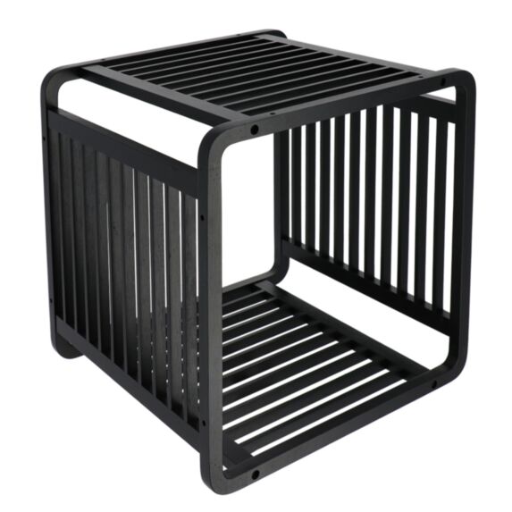 Cube empilable bambou/noir - TENDANCE
