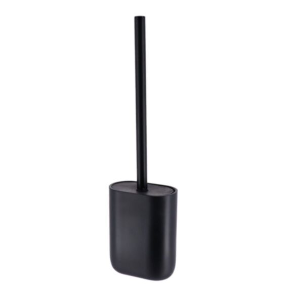 Brosse WC ovale polyrésine Japandi noir - TENDANCE