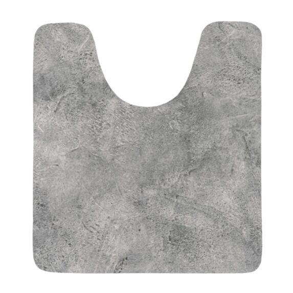 Tapis contour WC Nature brute 45x50cm Gris - TENDANCE