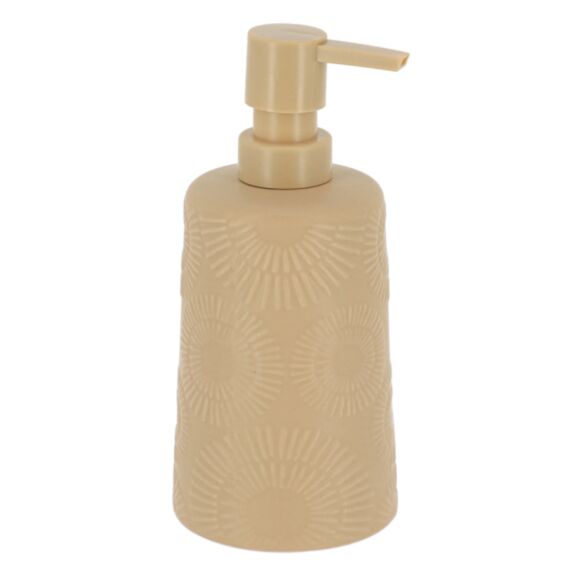 Distributeur à savon grès 430ml Ethnic spirals beige - TENDANCE