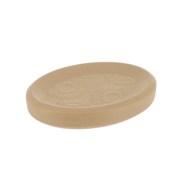 Porte savon grès Ethnic spirals beige - TENDANCE