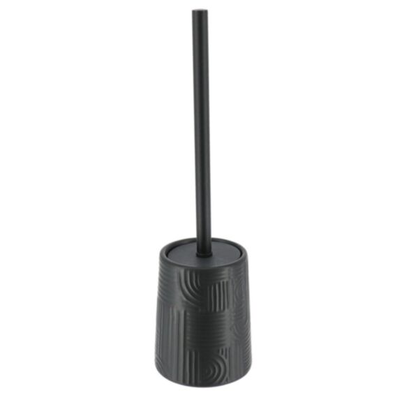 Brosse WC ronde Ethnic Vibes grès noir  - TENDANCE