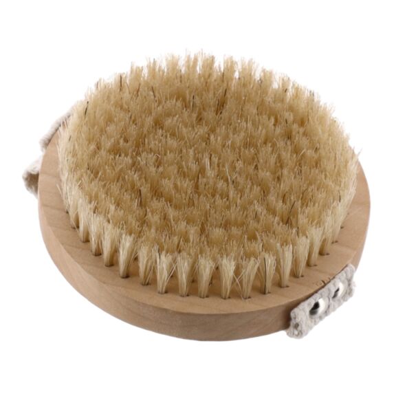 Brosse lavante corps Bois Poils naturels 9,6cm Naturel - TENDANCE